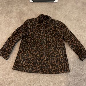 Leopard utility jacket